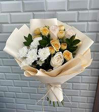 Букет цветов из:  Розы и Хризантемы в Вологде