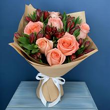 Букет цветов из:  Розы и Альстромерии #REPLACE_PRED# Вологде
