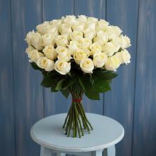 Букет 51 Белая роза Эдлесс Лав в Вологде