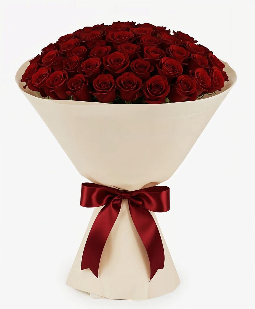 Букет 101 Бордовая роза Блэк Бакарра в Вологде