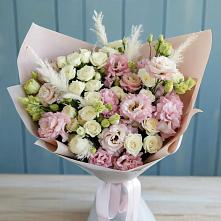 Букет цветов из:  Альстромерии и Розы в Вологде