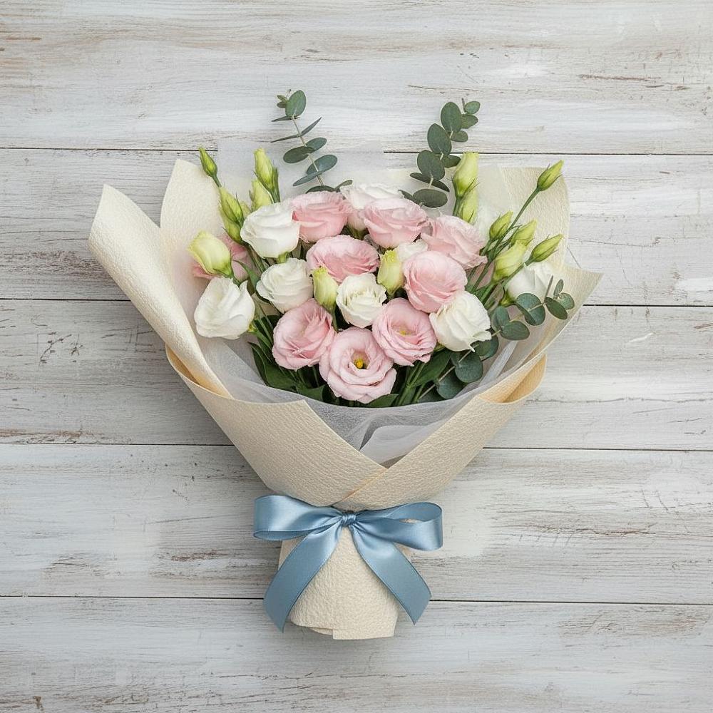 Букет цветов из: Лизиантусы в Вологде